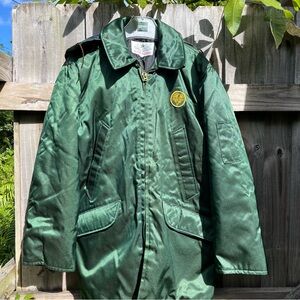 Vintage 1990s Golden State Parkway Hooded Utility Jacket. Size M